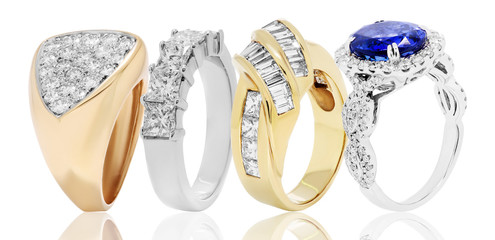 rings bands and jewelry with diamonds and gemstones ruby and sapphire