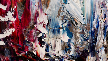Colorful abstract background wallpaper. Modern motif visual art.  Mixtures of oil paint. Trendy...