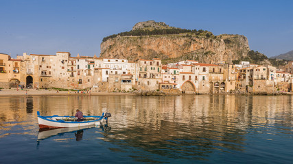Panoramic view of Cefalù – Sicily; Italy