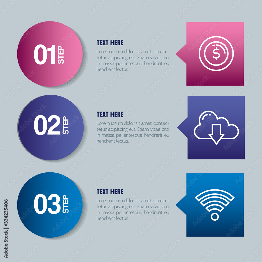 Poster statistical infographic with numbers and icons vector illustration design