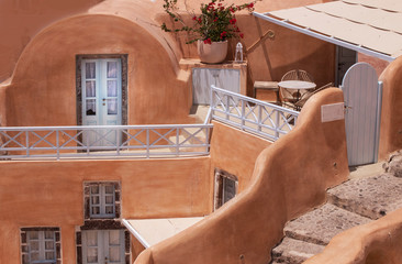 original architecture of Santorini, Greece