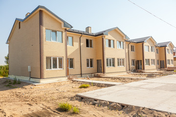 newly built brick house