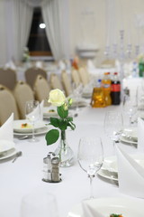 Room prepared for a wedding
