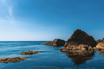 rocks in the sea