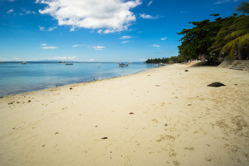 Fototapeta premium Photo taken in November 2019 in Tagbilaran Bohol Philippines. The beach belongs to White beach