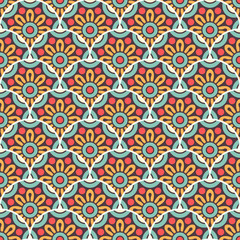 Vintage floral seamless pattern