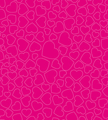 Vector heards texture pink background.