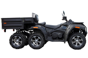 Black Quad bike. © kosanperm