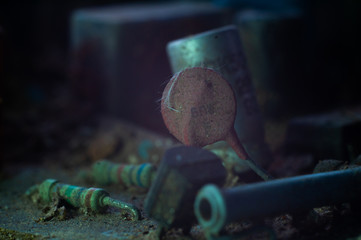 abstract technology background with lots of light spots