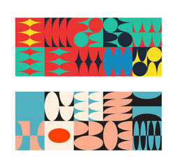 Universal shapes set for graphic design