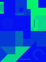 Bauhaus Abstract Vector Composition Design