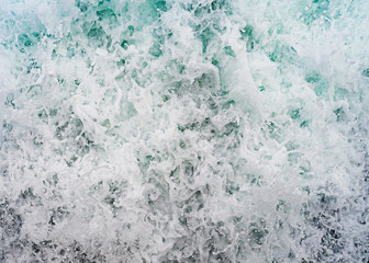 Seething atlantic sea water with foam, jet, stream Cape Cod