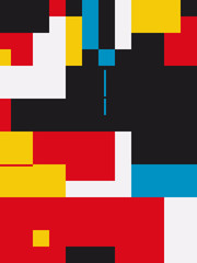 Fototapeta premium Bauhaus Abstract Vector Composition Design