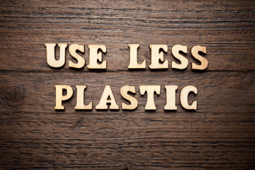 Fototapeta premium Use less plastic
