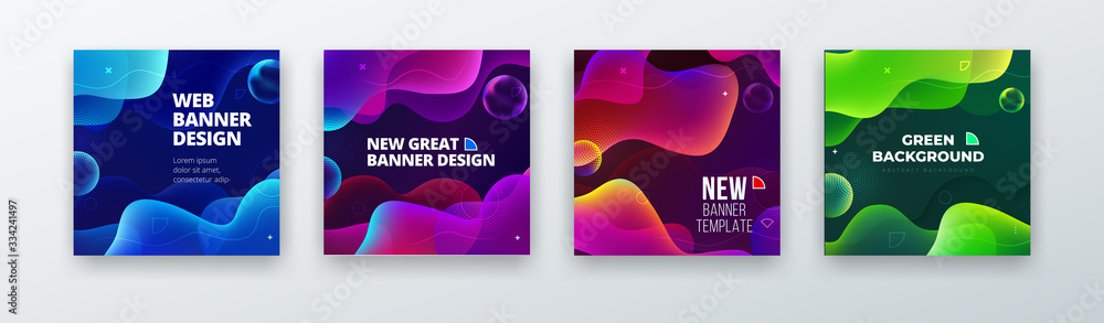 Canvas Prints liquid color background design. fluid gradient abstract shapes composition. futuristic design backgr