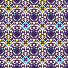 Vintage floral seamless pattern