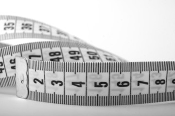 Measuring tape. Isolated on a white background