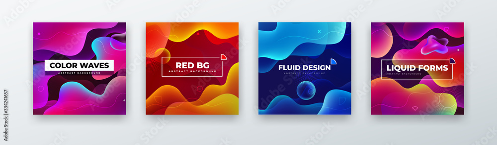 Canvas Prints liquid color background design. fluid gradient abstract shapes composition. futuristic design backgr