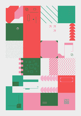 Technology Abstract Vector Pattern Design