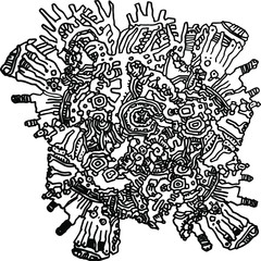 black and white abstract background