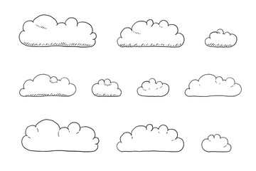 Cartoon cloud drawing