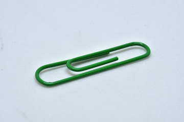 Green paper clip