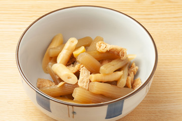 フキの煮物
