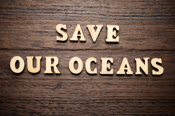 Save our oceans text