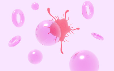 Attacco virus ad una cellula sana