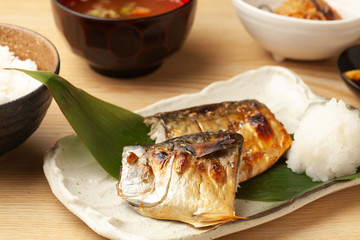 鯖の塩焼き定食