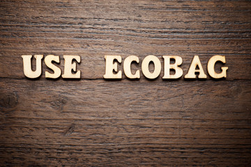 Use ecobag text