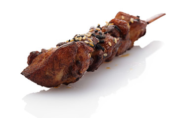 Yakitori Hühnchen Stick Nahaufnahme