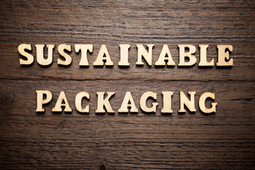 Sustainable packaging text