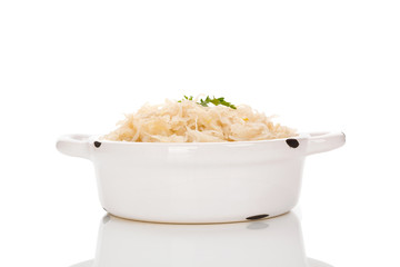 Fermented sour cabbage.