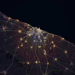 Map Bari city. Italia - 334246222