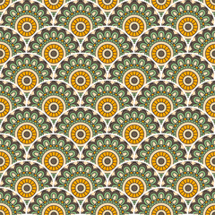Vintage floral seamless pattern