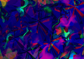 Fototapeta na wymiar colored Christmas bokeh light abstract holiday background