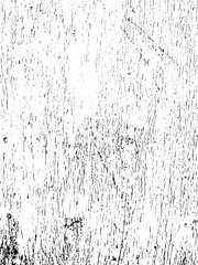 Rough overlay background of old weathered wood. Black and white grunge wooden texture. Scratched, scarred backdrop with distress effect for some design. Vector illustration in EPS8.