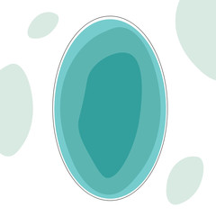 Fototapeta premium Easter card with egg. Vector illustration