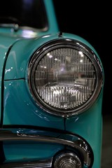 Front headlight of an old Soviet car