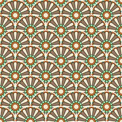 Vintage floral seamless pattern