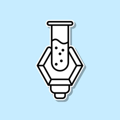 artificial intelligence medicine sticker icon. Simple thin line, outline vector of Artifical intelligence icons for ui and ux, website or mobile application