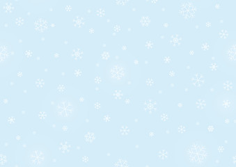 Naklejka na ściany i meble Seamless christmas texture - snowflakes