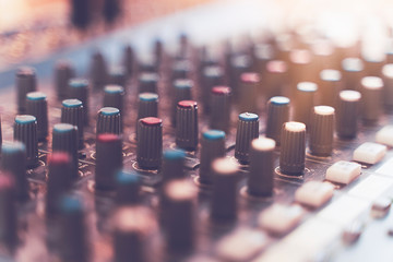 Sound mixing console or Sound mixer controller.