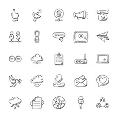  Set of Communication Vector Icons
