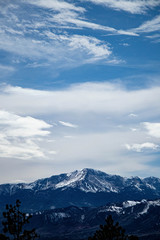 pikes peak and an open sky