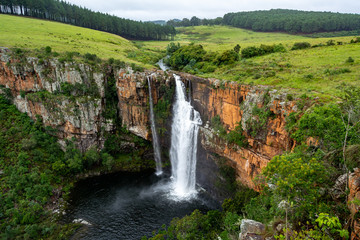 Big Berlin waterfall at the Panorama route in South Africa
