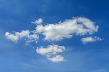 Naklejka na ściany i meble beautiful cloud on a background of blue sky