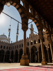 a traditional beautiful mosque in cairo near the famous citadel III