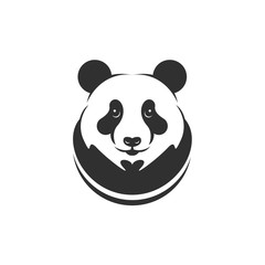 Cute panda vector. Can be used for kids or babies t shirt design. Fashion print graphic. Cartoon animal illustration